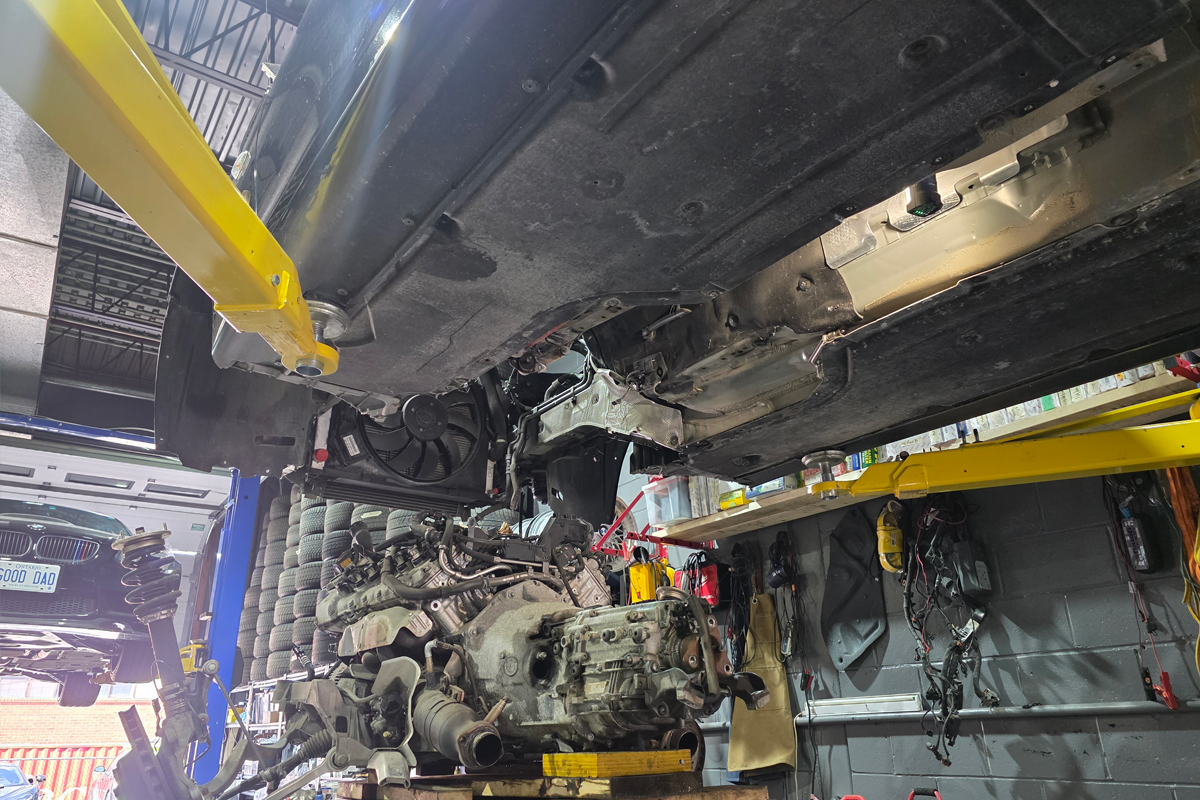 BMW E60 M5 in the shop