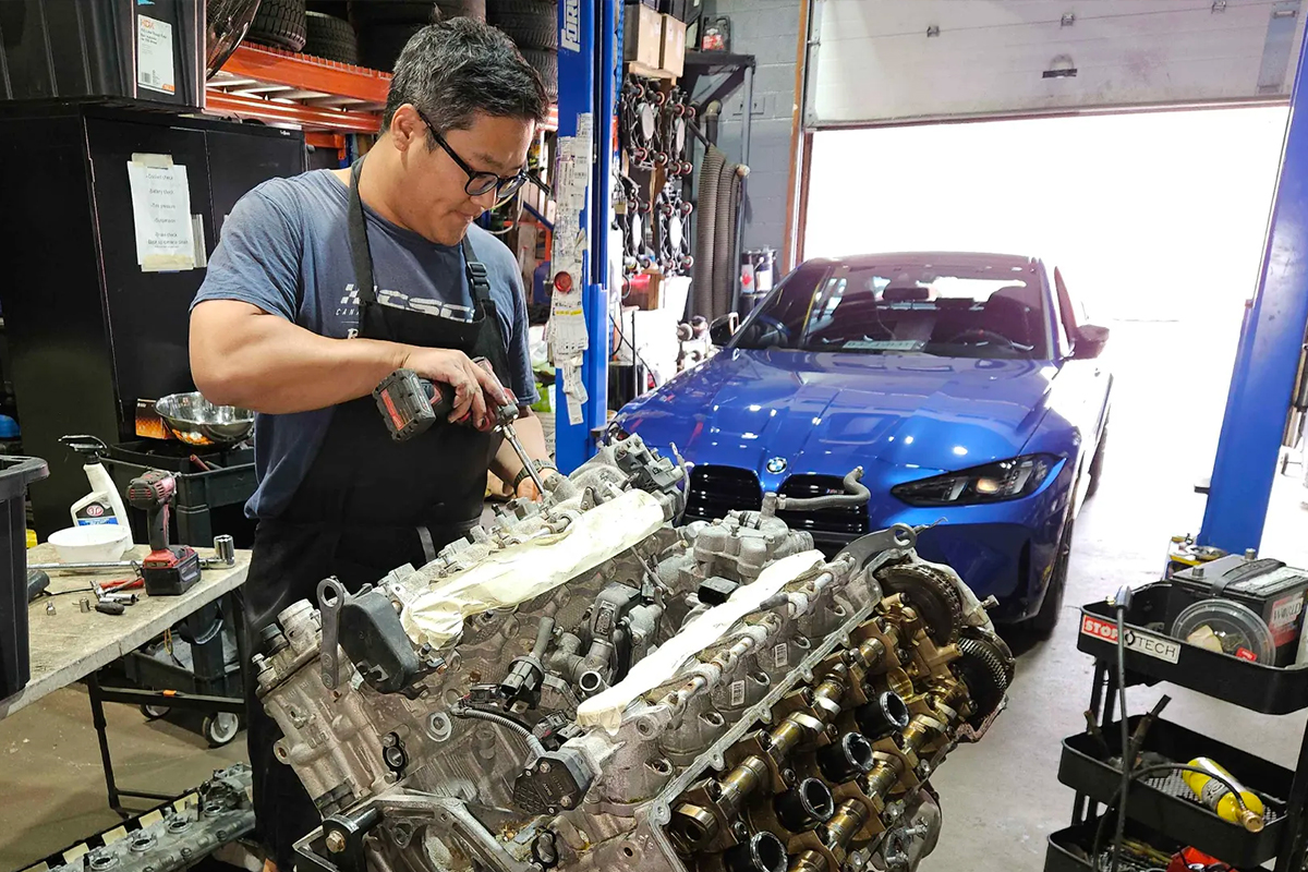 Engine rebuild in progress